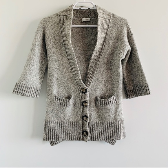 Club Monaco Cashmere Short Sleeve Cardigan